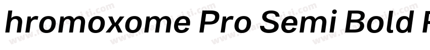 hromoxome Pro Semi Bold Regular字体转换